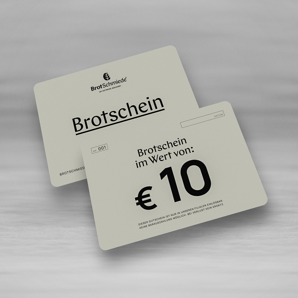 Brotschein Produktfoto